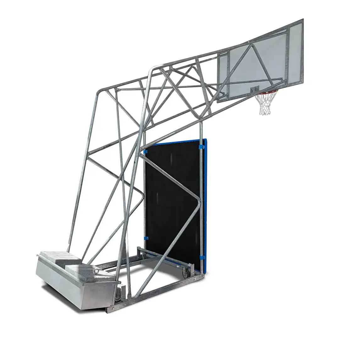 Tablero móvil básquetbol Olímpico con pads de protección  3