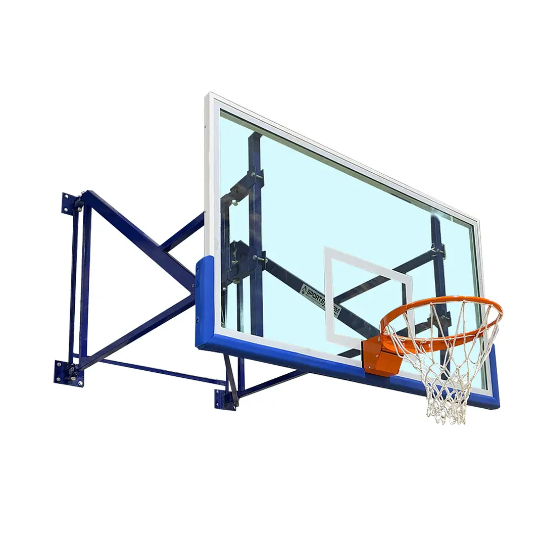 Tablero de Básquetbol indoor S04060 desplazamiento lateral y  empotrado al muro    1