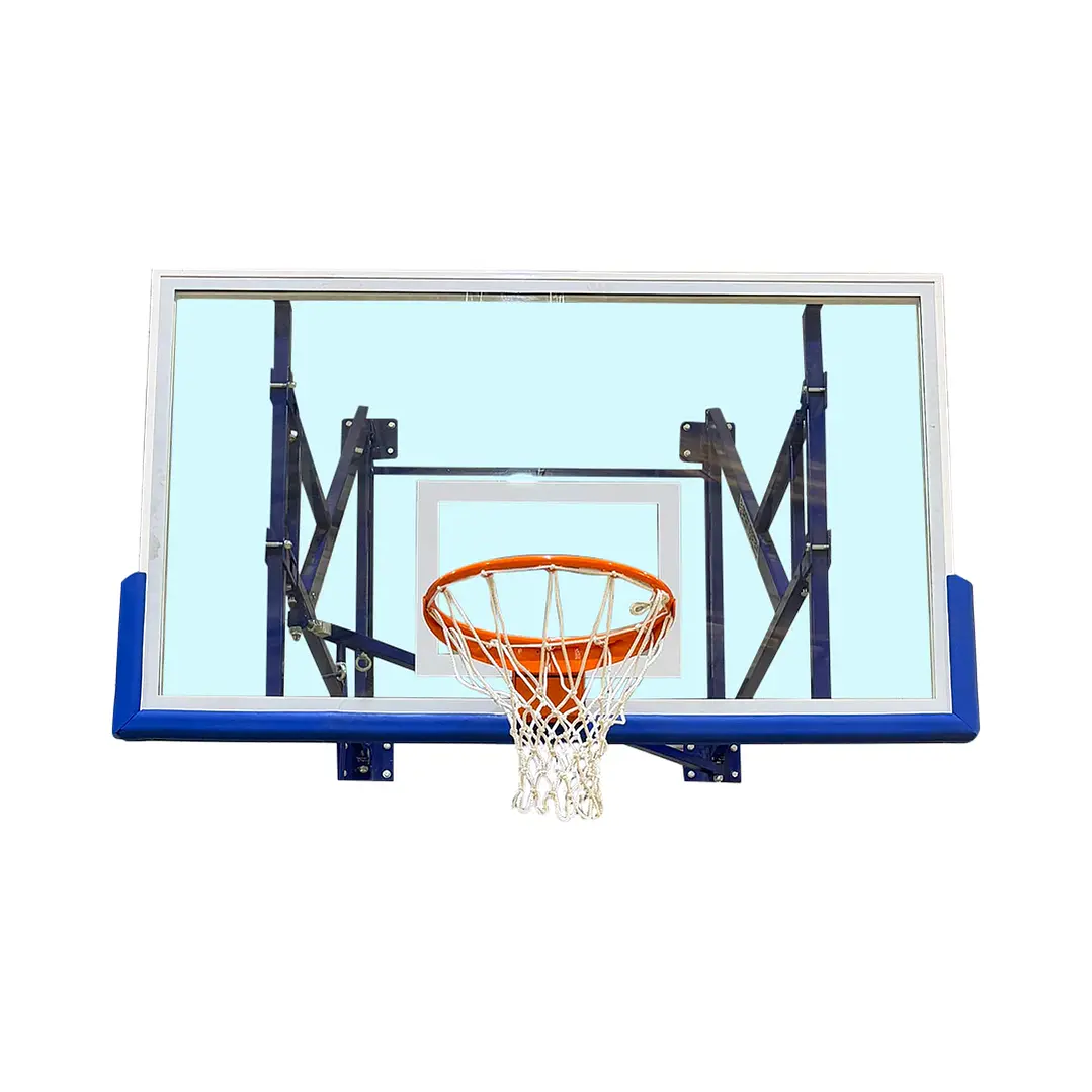 Tablero de Básquetbol indoor S04060 desplazamiento lateral y  empotrado al muro    2