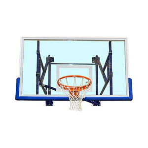 Tablero de Básquetbol indoor S04060 desplazamiento lateral y  empotrado al muro   