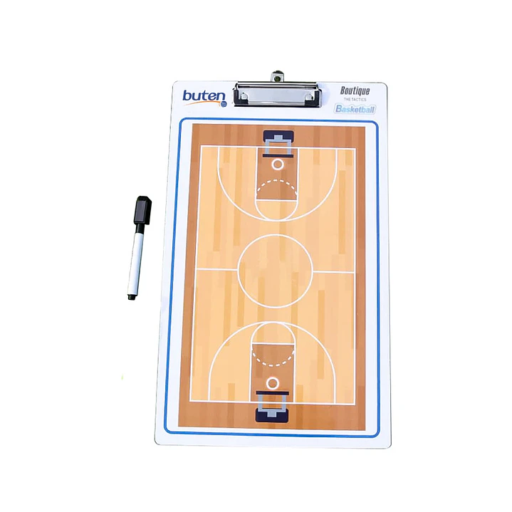 Pizarra táctica de básquetbol 24x40 cm blanca 1
