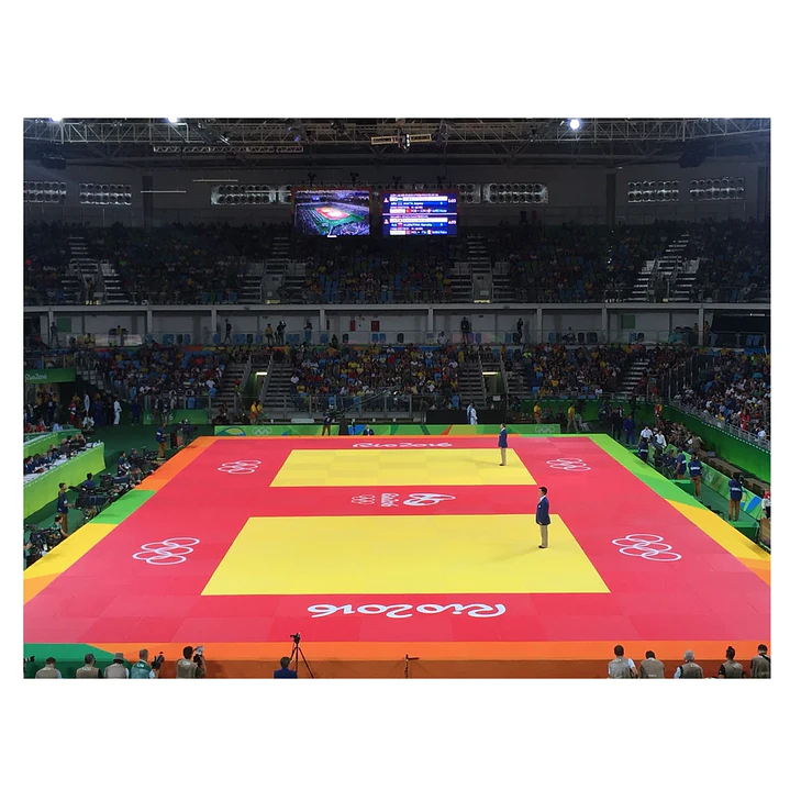 Tatami de judo aprobado IJF color rojo 5