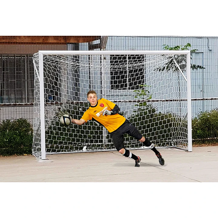 Arco baby fútbol de aluminio de 3x2mts con diámetro 80mm más malla 2