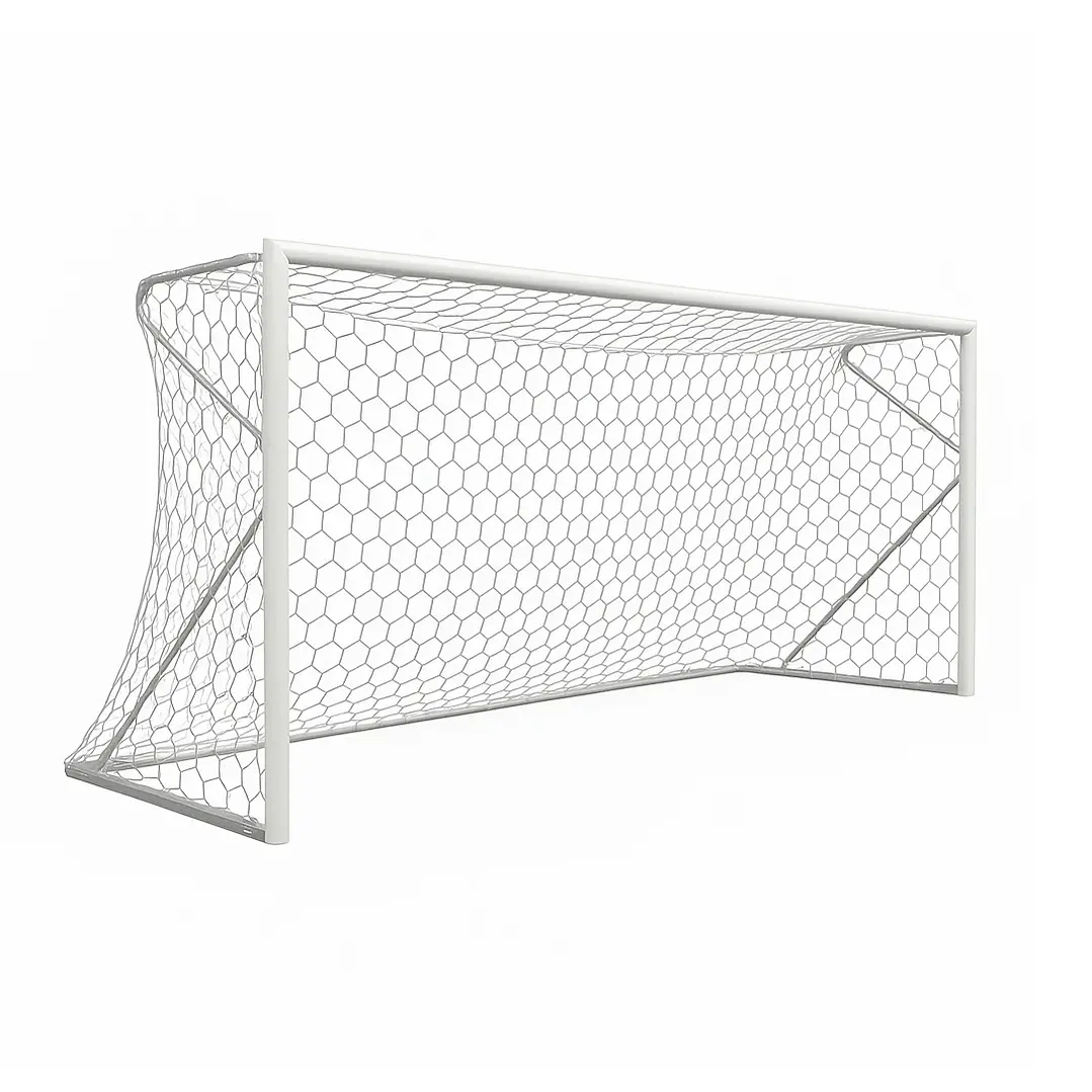 Arco de futbolito móvil de aluminio de 5x2mts con diámetro 80mm con malla 1