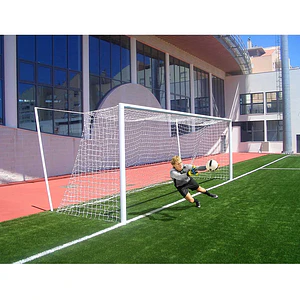 Arco de fútbol fijo de aluminio de 7,32 x 2,44 con diámetro 120x103 mm más malla