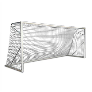 Arco de fútbol móvil de aluminio de 7,32 x 2,44 m con diámetro  120x103 mm más malla