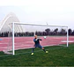 Arco de fútbol móvil de aluminio de 7,32 x 2,44 m con diámetro  120x103 mm más malla - Miniatura 2