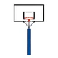 Poste de básquetbol fijo con altura regulable S04036 S04037 - Miniatura 2