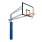 Poste de básquetbol fijo con altura regulable S04036 S04037 - Miniatura 1