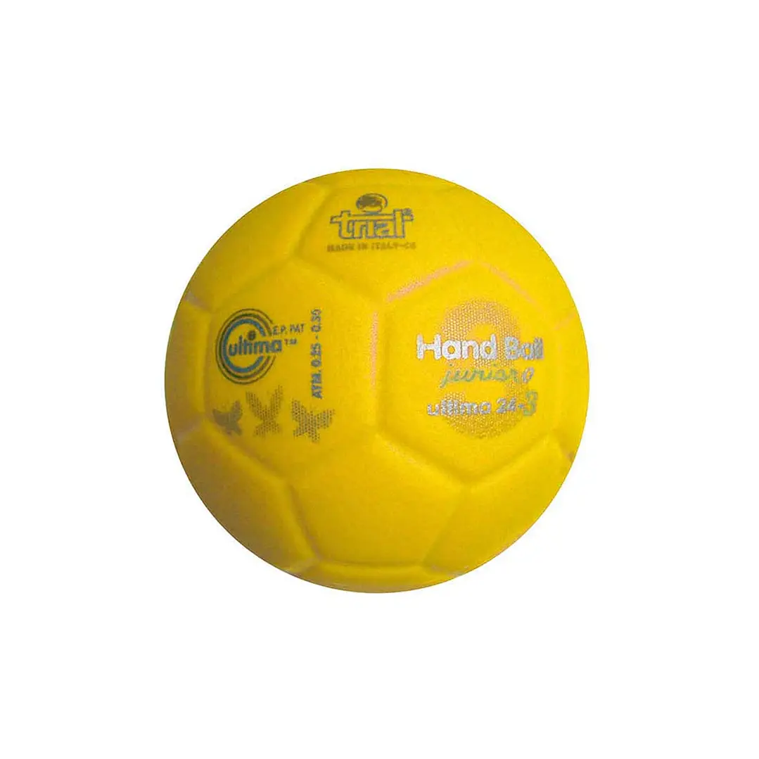 Balón de Handball marca Trial Modelo Ultima 24-3 N° 0 amarillo 1