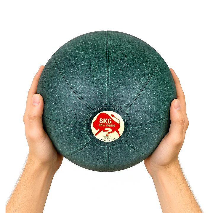 Balón Medicinal 8 KG Verde, 29 cm, Marca Trial 2