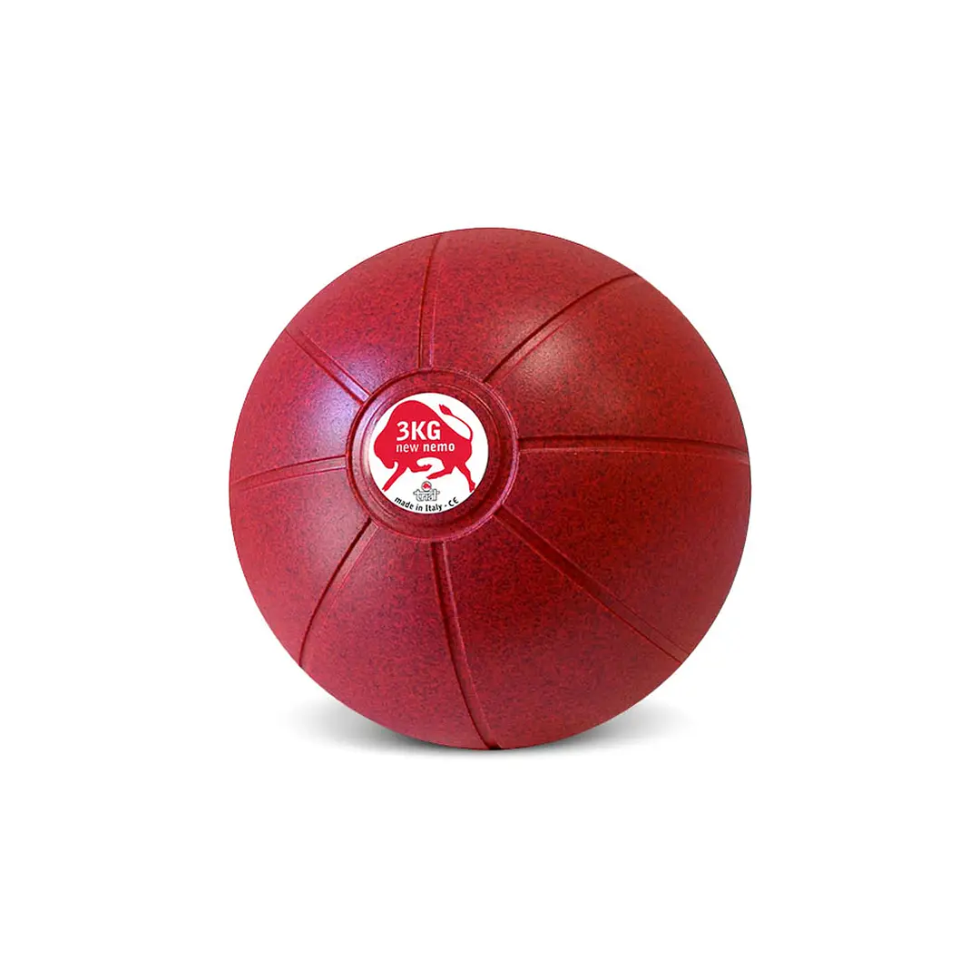 Balón Medicinal 3 KG Carmesí, 19 cm, Marca Trial 1
