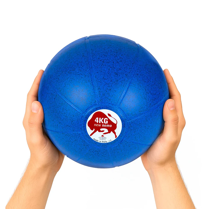Balón Medicinal 4 KG Azul, 24 cm, Marca Trial 2