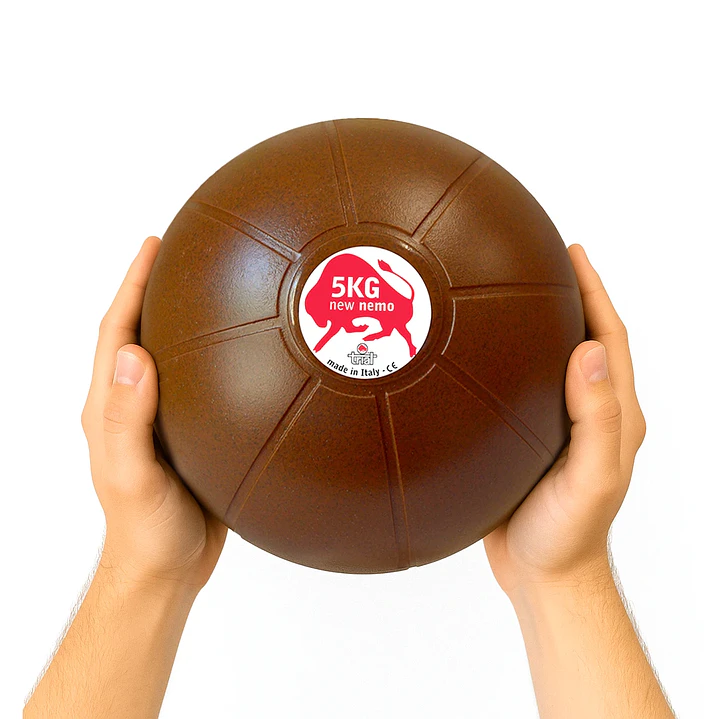 Balón Medicinal 5 KG Café, 24 cm, Marca Trial 2