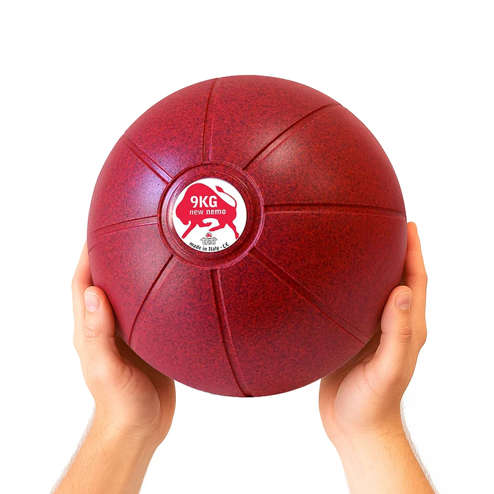 Balón Medicinal 9 KG Morado, 29 cm, Marca Trial 2