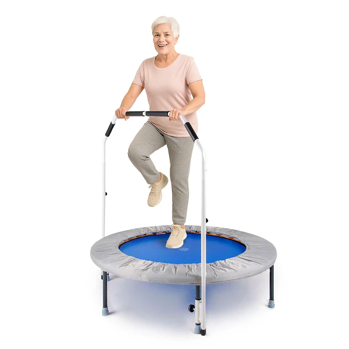 Set de mini trampolín con barra de soporte - fabricado en Alemania 2
