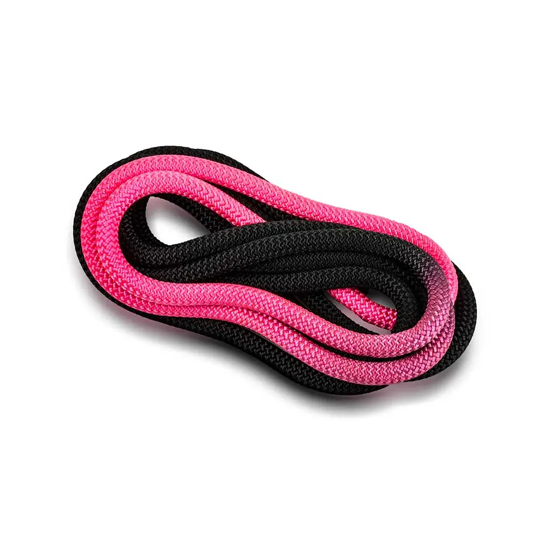 Cuerda de gimnasia rítmica VENTURELLI (Certificada FIG) rosado neón negro - 3 m  1