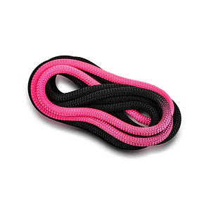Cuerda de gimnasia rítmica VENTURELLI (Certificada FIG) rosado neón negro - 3 m 