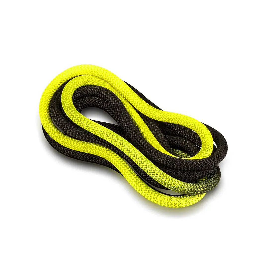 Cuerda de gimnasia rítmica VENTURELLI (Certificada FIG) amarillo neón - negro - 3 m  1