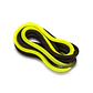 Cuerda de gimnasia rítmica VENTURELLI (Certificada FIG) amarillo neón - negro - 3 m  - Miniatura 1