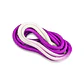 Cuerda de gimnasia rítmica VENTURELLI (Certificada FIG) morado blanco - 3 m  - Miniatura 1