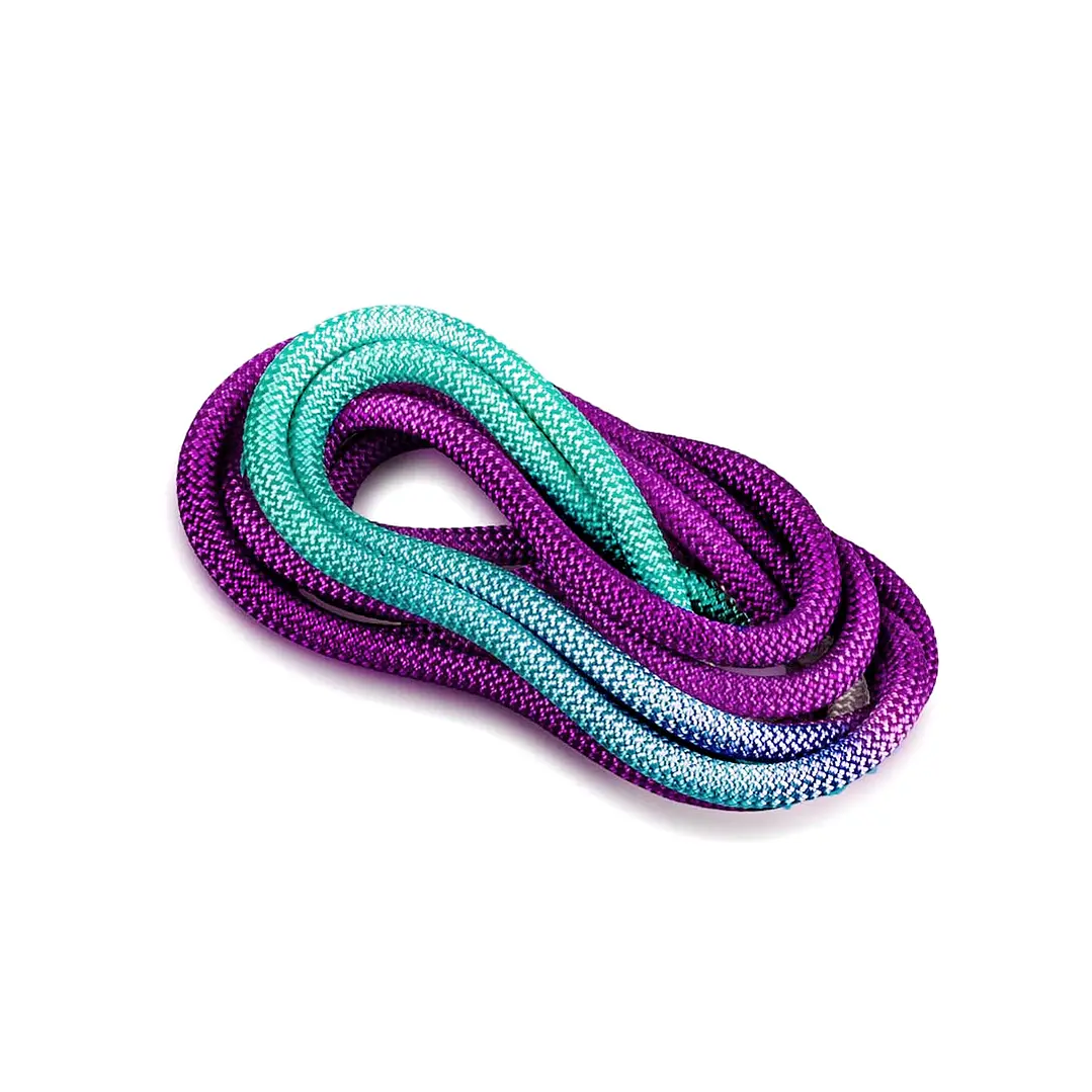 Cuerda de gimnasia rítmica VENTURELLI (Certificada FIG) morado turquesa - 3 m 1