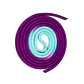 Cuerda de gimnasia rítmica VENTURELLI (Certificada FIG) morado turquesa - 3 m - Miniatura 2