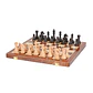 Tablero de ajedrez plegable de madera de nogal negro 45x45 cm con piezas plásticas SF-152 - Miniatura 1