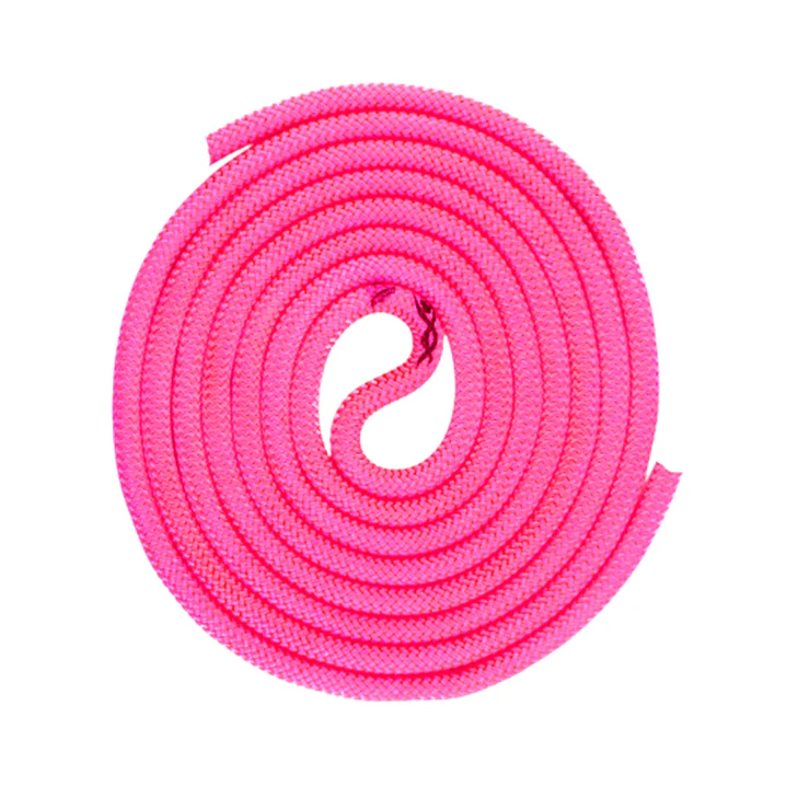 Cuerda de gimnasia rítmica Venturelli (Certificada FIG) rosado neón - 3 m  2