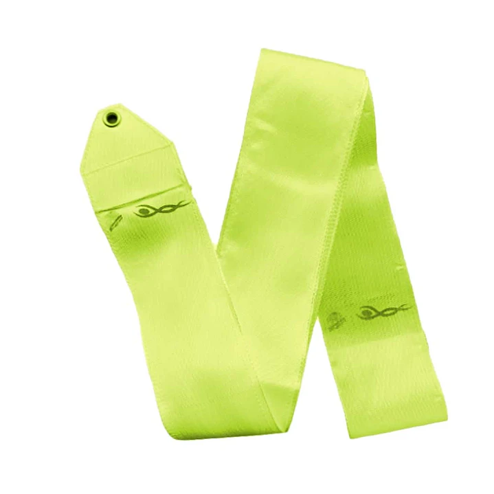Cinta de gimnasia rítmica VENTURELLI (certificada FIG) - Verde lima 6,2 m Chile 1