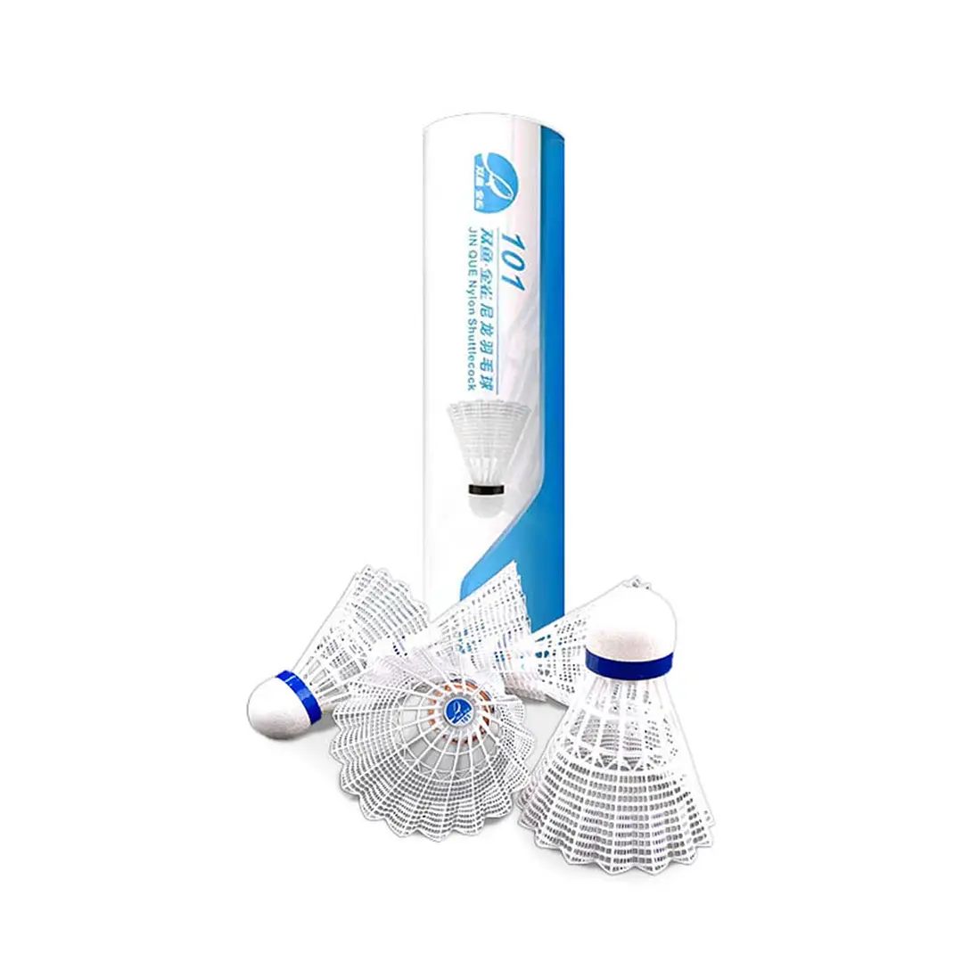 Plumillas de bádminton de entrenamiento modelo 101 marca Jinque (media docena)  3