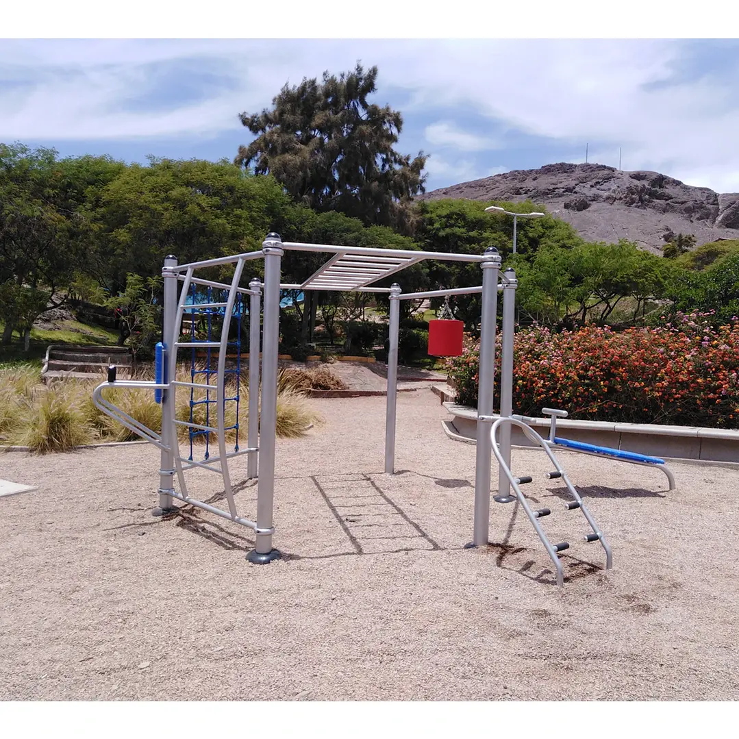 Multi estación Hexagonal para calistenia - Crossfit - funcional 2