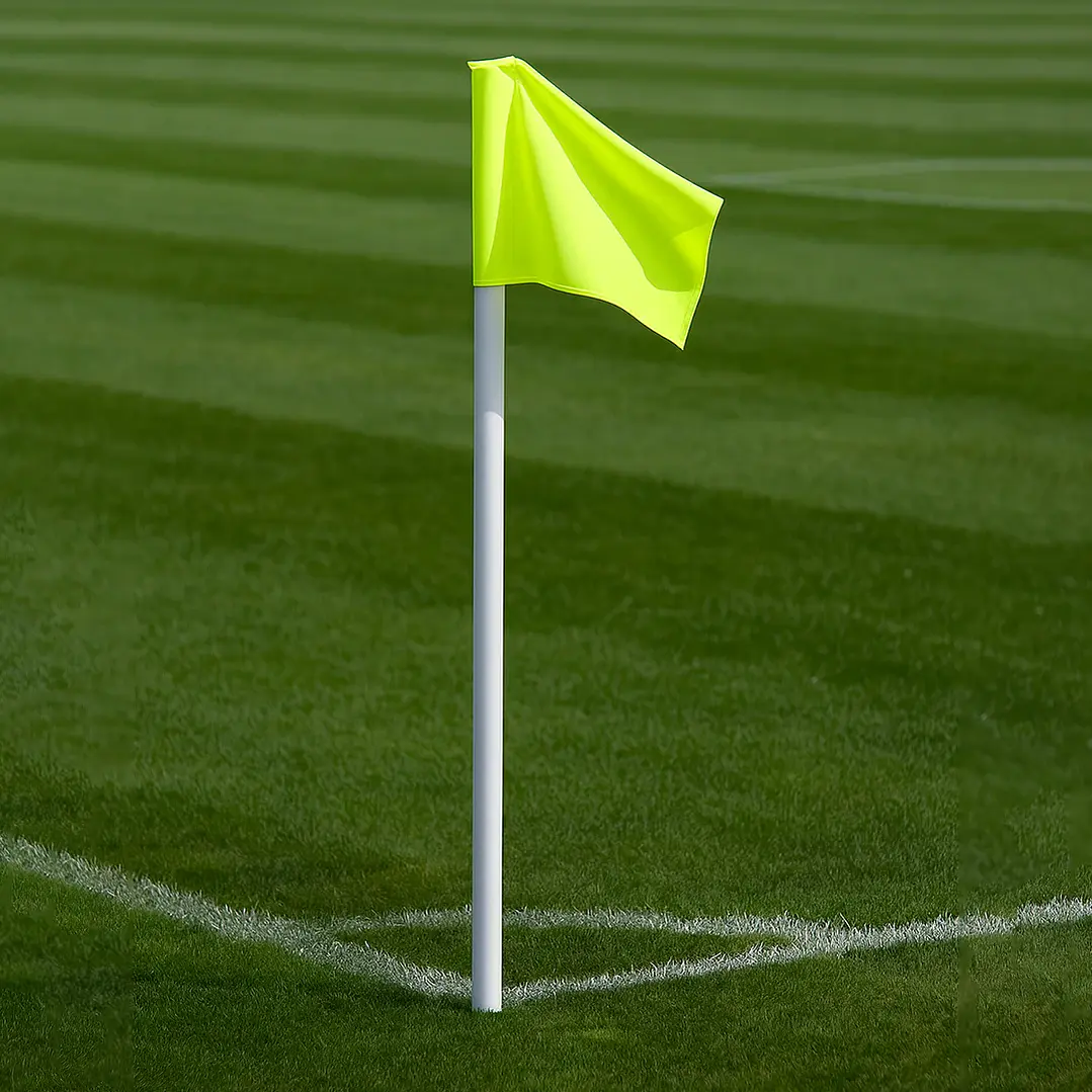 Set de 4 Banderines de futbol - corner Profesionales (Poste de esquina) S04588 fabricado en Italia 1