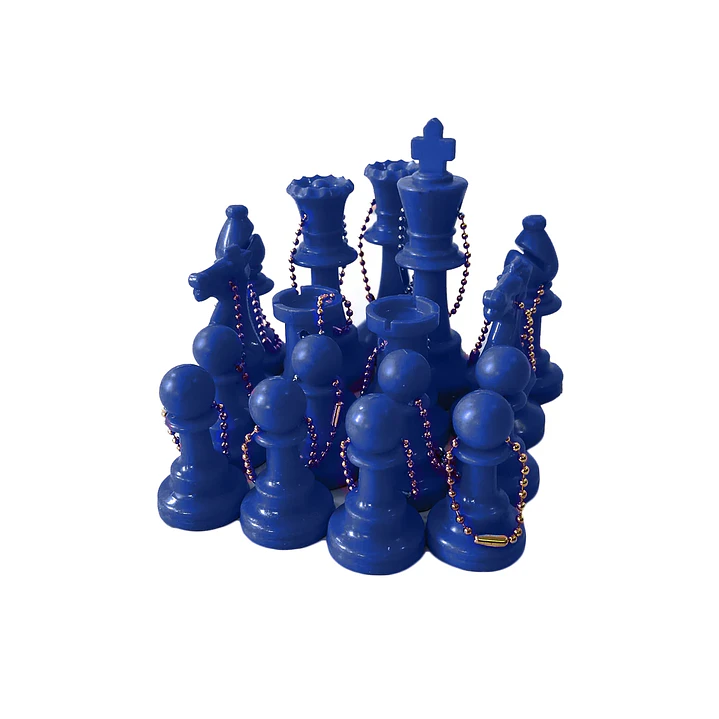 Set de 17 llaveros de ajedrez 5