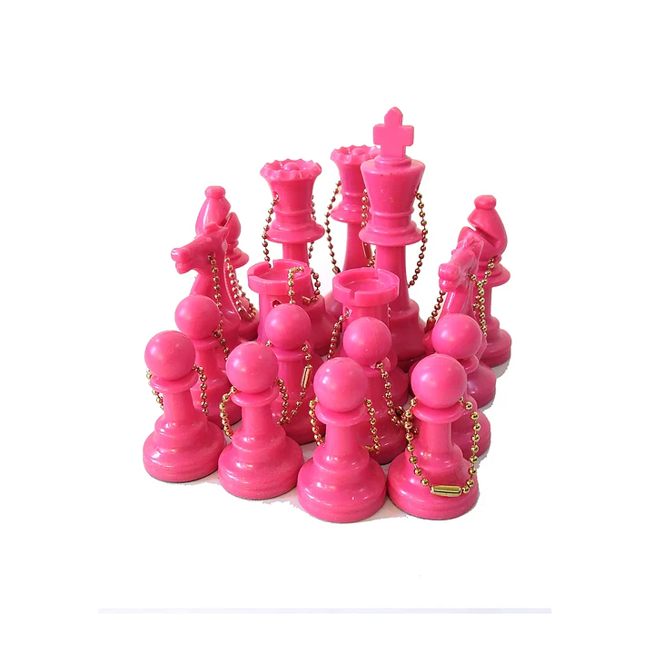 Set de 17 llaveros de ajedrez 6