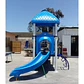 Casa de juego de exterior con triple resbalín - Miniatura 2