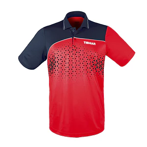 Polera Tibhar Game hombre (algodón) - Rojo/azul marino