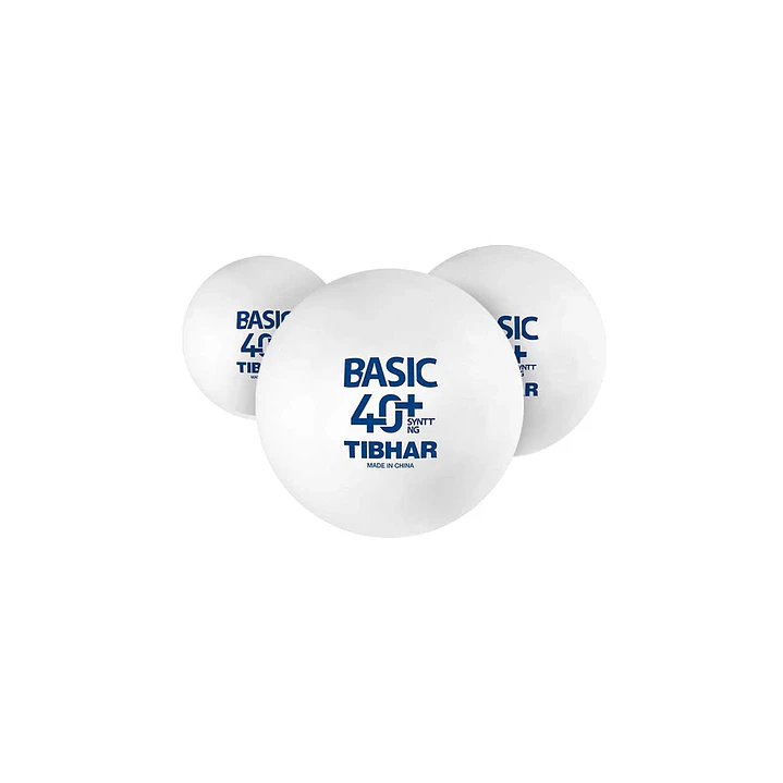 Pelotas de tenis de mesa Tibhar Basic 40+ Synt NG de entrenamiento (6 unidades) 2