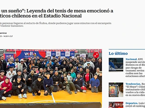 "Fue un sueño": Leyenda del tenis de mesa emocionó a fanáticos chilenos en el Estadio Nacional - ADN