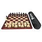 Set de ajedrez tablero de goma con piezas extra peso modelo Zagreb y bolso - Miniatura 1