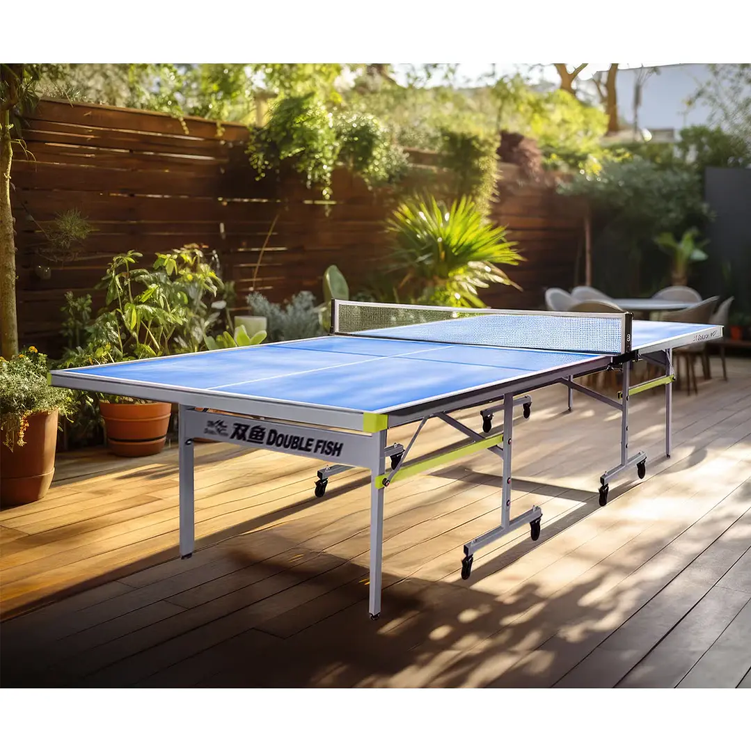 Mesa de Tenis de Mesa Móvil Double Fish de exterior AW-138 (incluye malla) 4