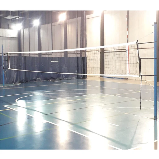 Malla de vóleibol profesional con par de antenas fabricada en Italia P200