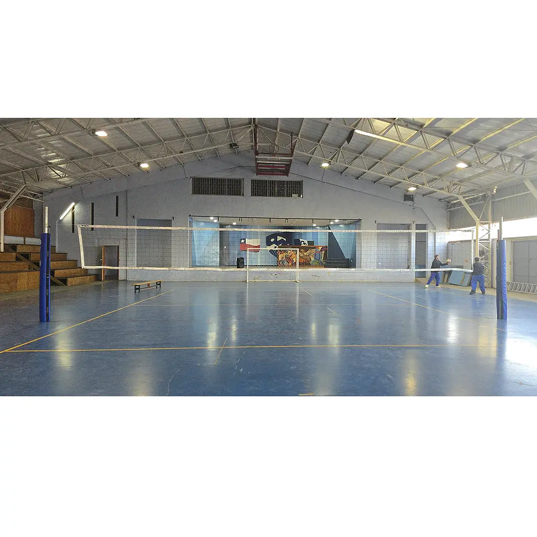 Poste individual (parante) de Vóleibol para uso exterior e interior con pad de protección de alta densidad 5