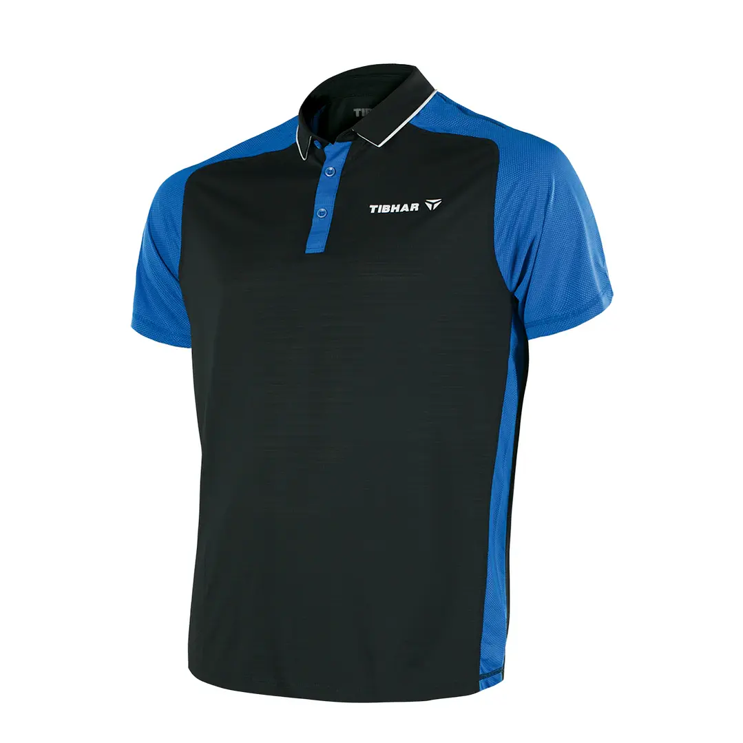 Polera Tibhar Pro hombre azul/negro 2