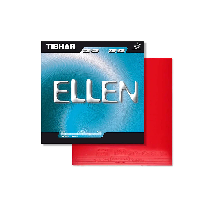 Goma de tenis de mesa Tibhar Ellen OFF 1.5 mm - anti-topspin 2