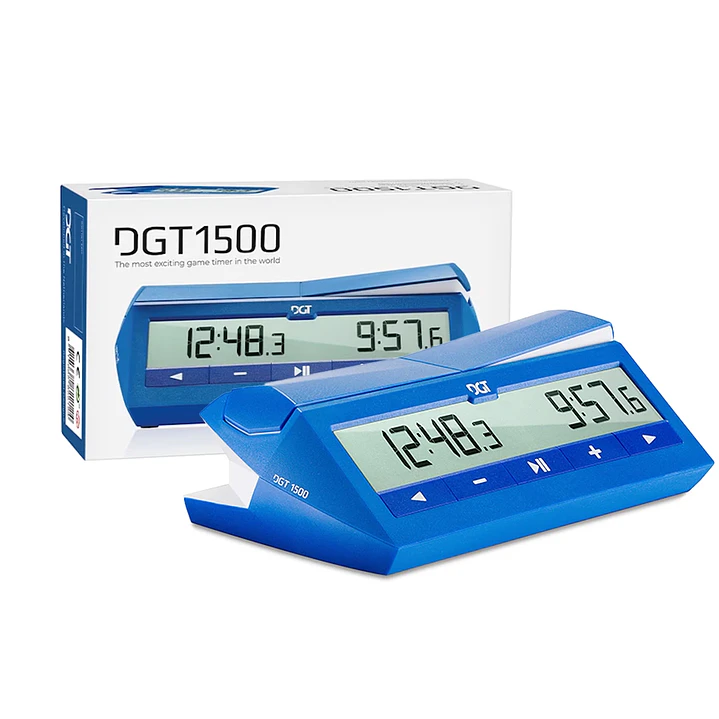 Reloj de ajedrez marca DGT modelo 1500 Blue 4