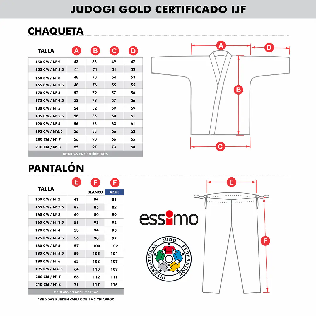 Judogi Gold Certificado IJF 2026 azul 750g 6