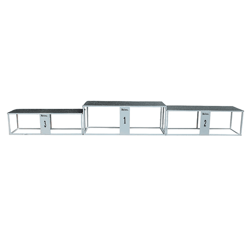 Podio de premiación para equipo marca Nelco