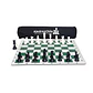 Set de ajedrez tablero de goma con piezas y bolso - Miniatura 4