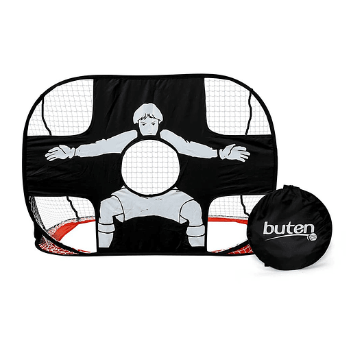 Arco plegable de futbol punteria con orificio